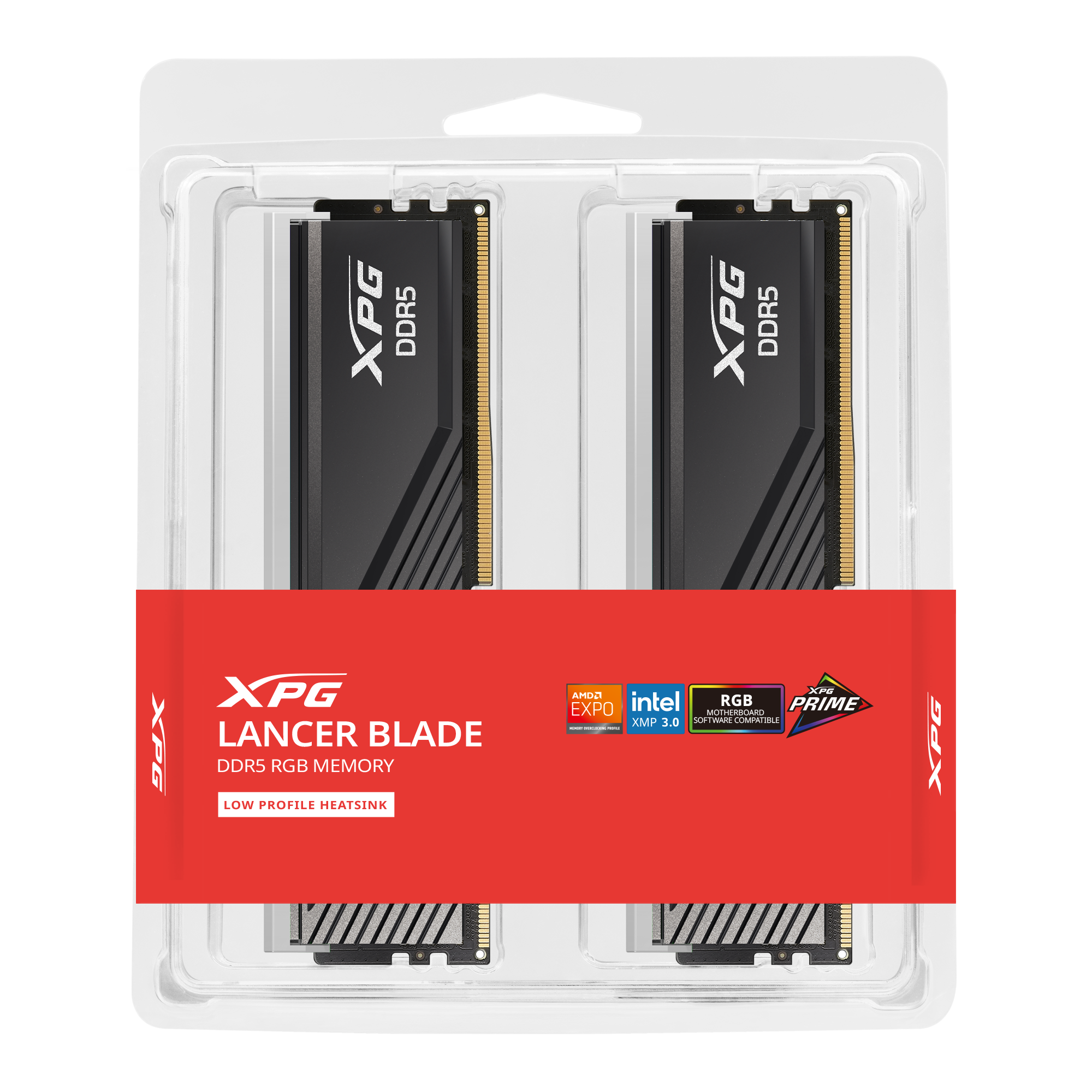 XPG Lancer Blade RGB 32GB (2x16) DDR5 6000MHz CL36 Memory (3 Year XPG Lancer Blade RGB 32GB (2x16) DDR5 6000MHz CL36 Memory (3 Year