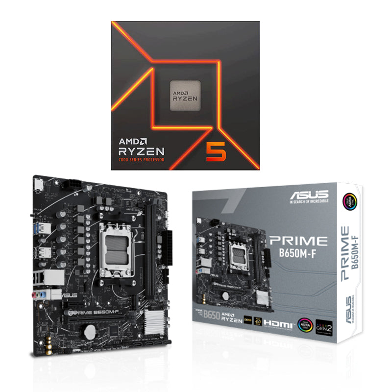AMD Ryzen 5 5600 & Asus Prime A520M-K (3 Year Warranty