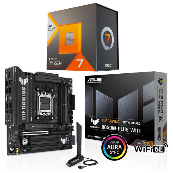 AMD Ryzen 7 7800X3D & Asus TUF GAMING B850M-PLUS WIFI (3 Year Warranty) **Instock**