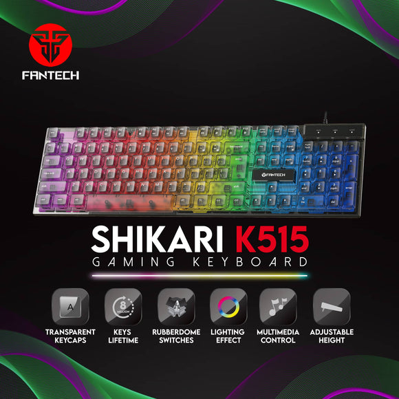 Fantech Shikari K515 RGB Membrane Gaming Keyboard **Instock**