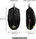 Logitech G G102 2nd Gen Light Sync Gaming Mouse (Brand New, No Warranty) **Instock**