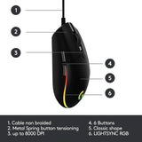 Logitech G G102 2nd Gen Light Sync Gaming Mouse (Brand New, No Warranty) **Instock**