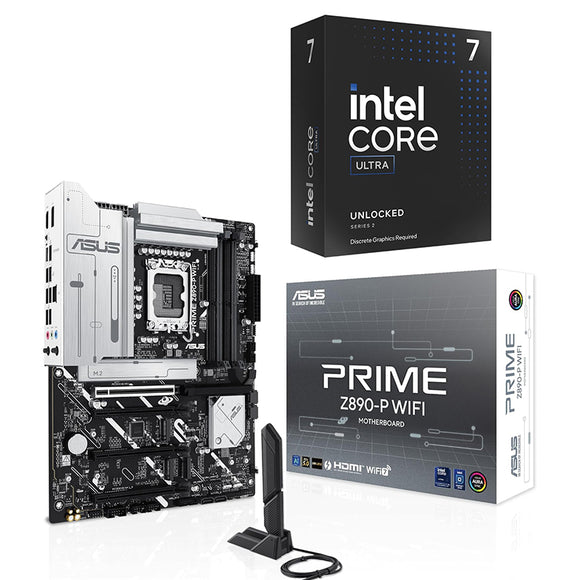 Intel Core Ultra 7 265KF 15th Gen & Asus PRIME Z890-P WIFI (3 Year Warranty) **Instock**