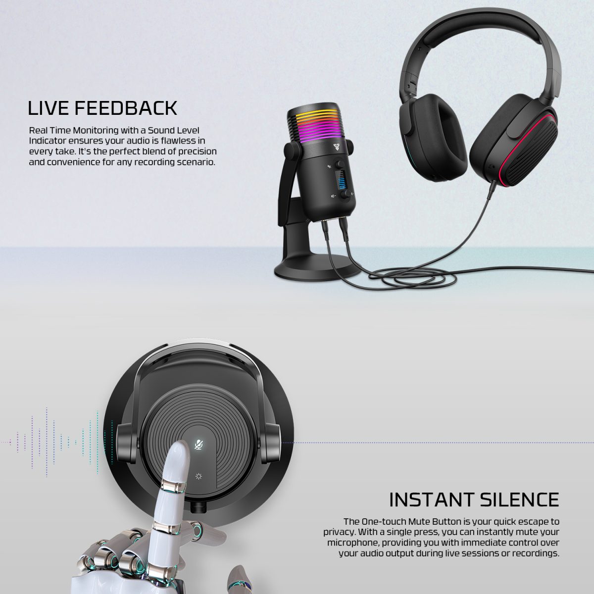 FANTECH MCX03 LEVIOSA MAX CONDENSER MICROPHONE **Out Of Stock