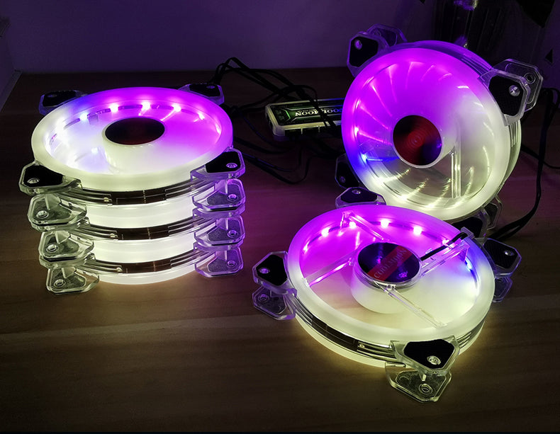 COOLMOON YUPO ARGB Fan 120mm Transparent Frame (6Pin) **Out Of Stock ...