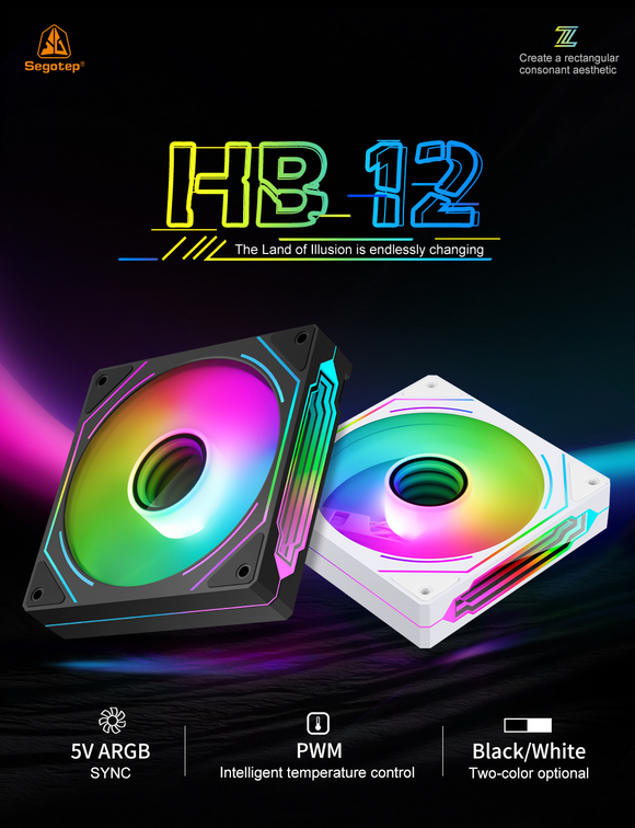 Segotep HB-12 ARGB Chassis Fan **Instock**