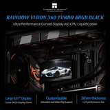 Thermalright Rainbow Vision 360 Turbo ARGB Black 360mm AIO Liquid Cooler (1 Year Warranty) **Instock**