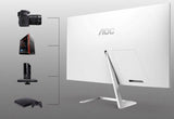 AOC 24T1Q 24" FLAT 75HZ IPS (White Color) OFFICIAL 3 YEAR WARRANTY **Out Of Stock**