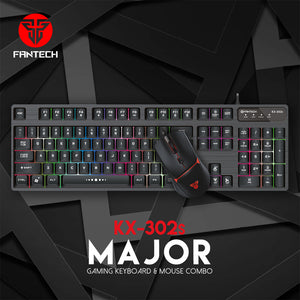 FANTECH KX-302s Major Gaming Keyboard and Mouse Combo **Instock**